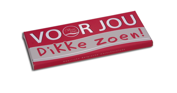 Chocolade reep "Dikke Zoen"