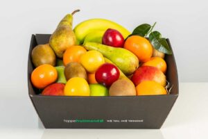 Hippe fruitmand fruit voor thuis 20 fruit abonnement Hippefruitmand.nl