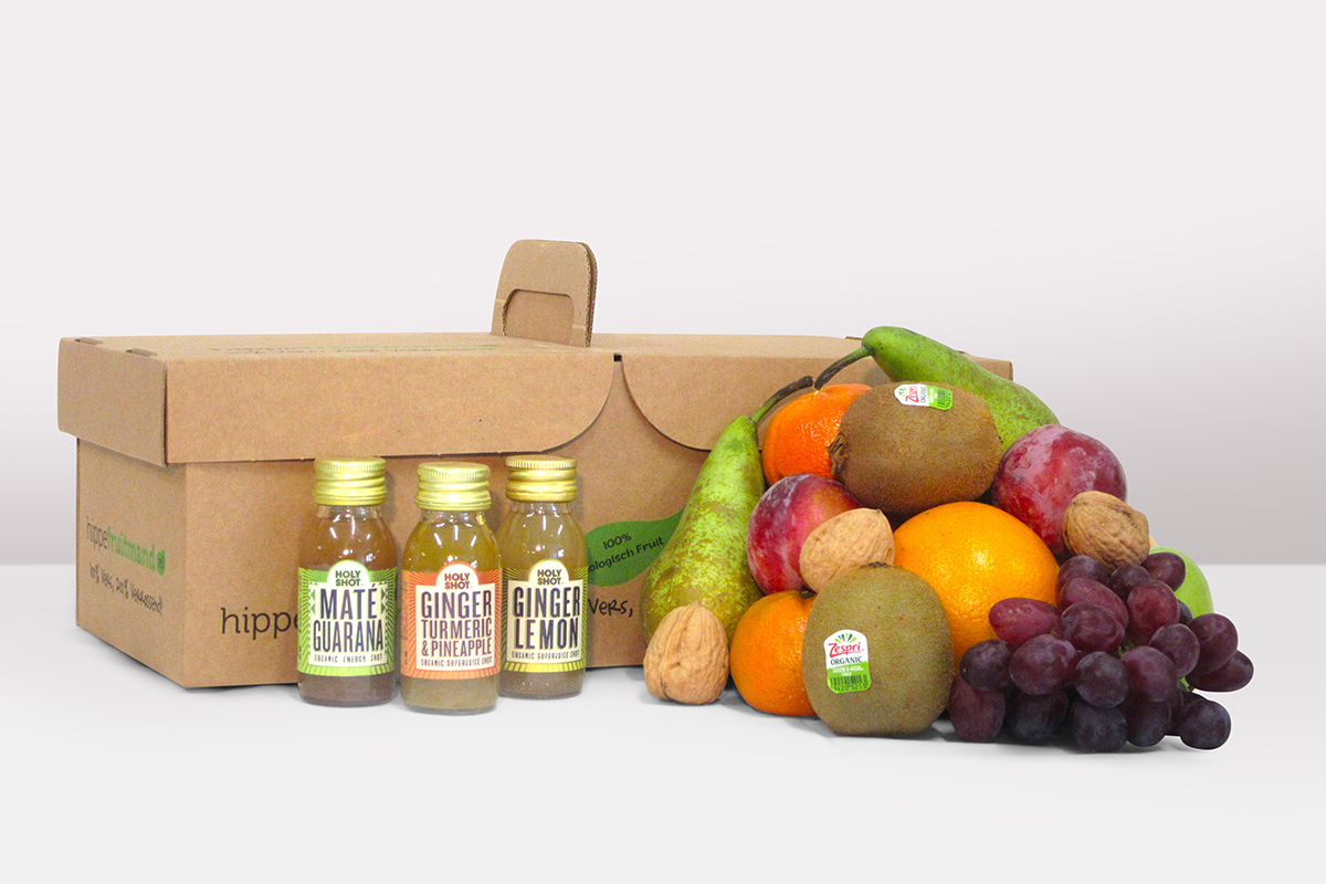 Fruitmand Biologisch gingershot
